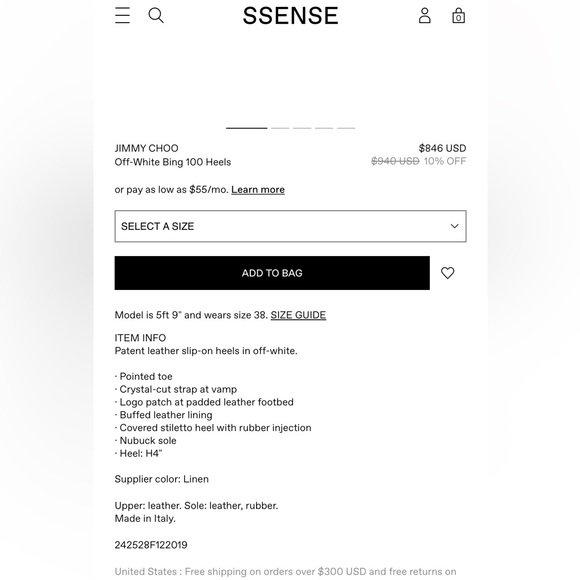 Jimmy Choo 100 bing shoes mules. - Picture 6 of 6